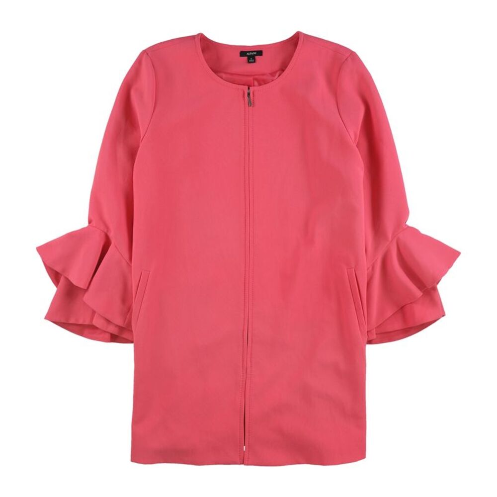 Alfani Womens Flared-Sleeve Jacket, Pink, M, DM